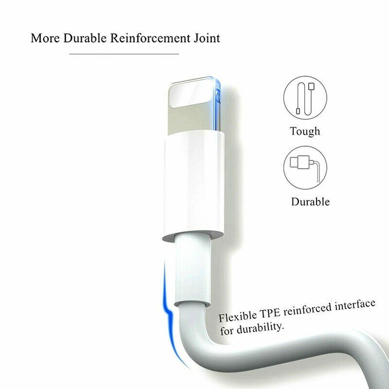 1M 2A USB Charger Charge Cable for Apple iPod iPad iPhone 6 7 8 X XS XR Plus gallery