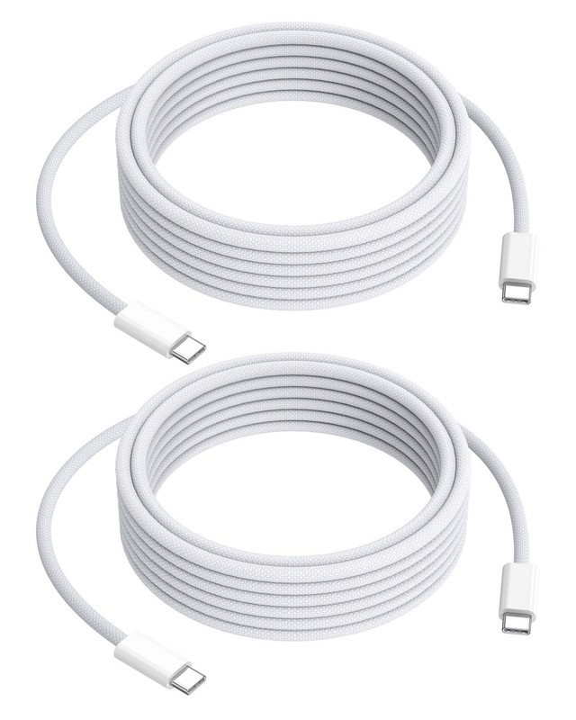 15FT USB C Fast Charging Cable 2-Pack,Extra Long USBC Charging Cable 15 FT Br…