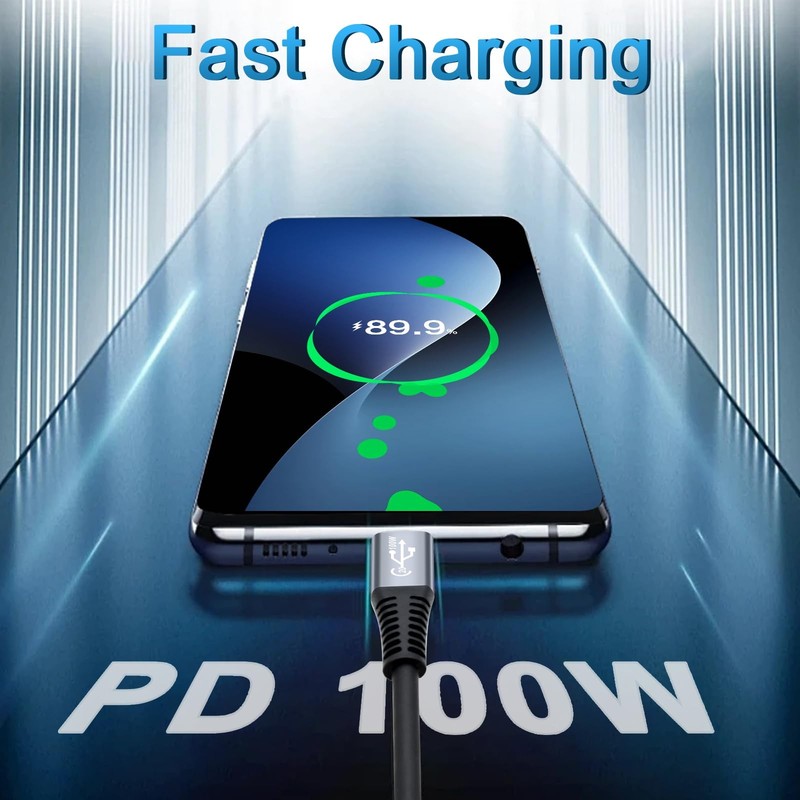Coiled USB Cable - USB to USB Right Angle Cable for Car 100W 90 Degree -Fast ... gallery