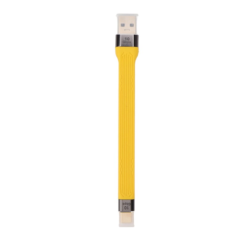 Short USB A to USB C Cable Portable Small FPC Flexible Cable PD 100w 5A 10Gbps gallery