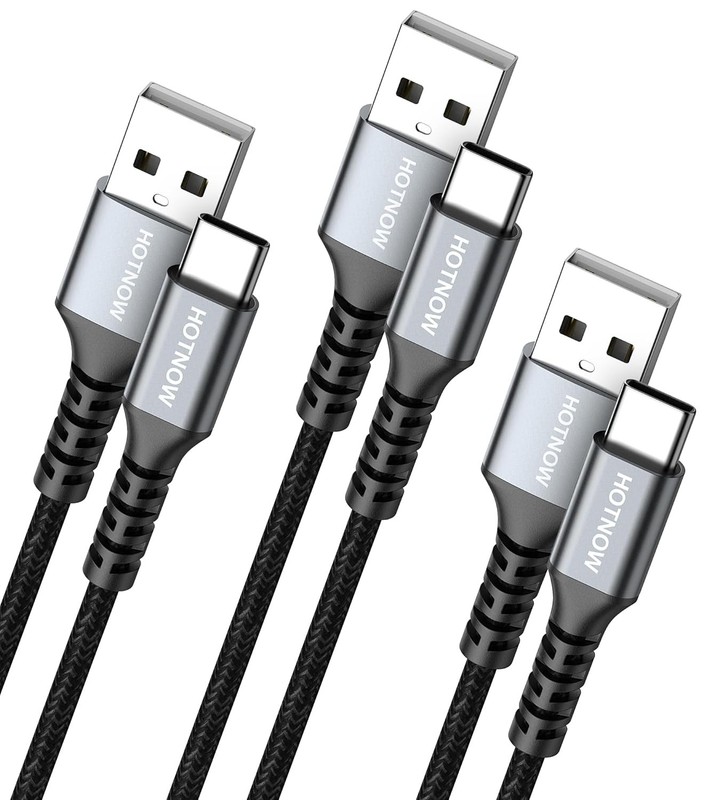Short USB C Cable 0.5FT 3 Pack, 6 inch USB A to USB C Cord Fast Charging Type C gallery