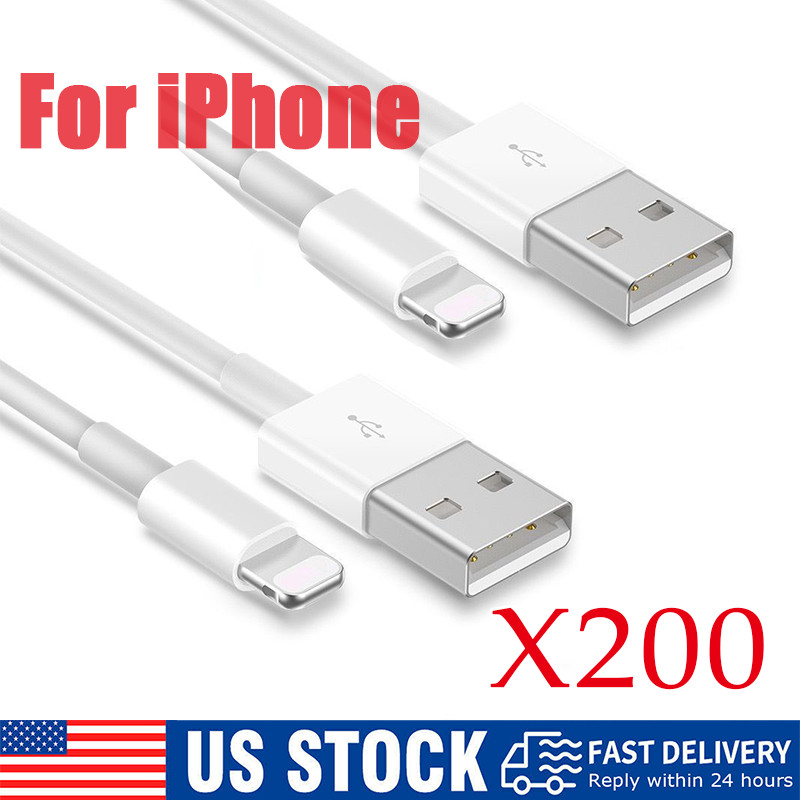 USB Fast Charger Cable 3Ft 6Ft Cord For iPhone 14 13 12 11 Pro XS XR X 8 7 6 Lot