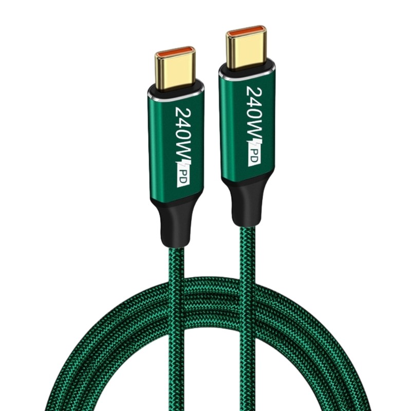 Type-C to Type-C PD240W Fast Charging Cable with Stable EMAKER 480Mbps Data Line gallery