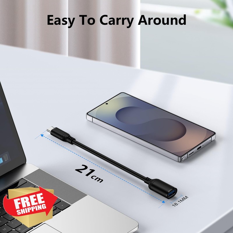 USB C to USB 3.0 Adapter 2Pack,USB C Male to Female OTG Cable for Google Pixe... gallery