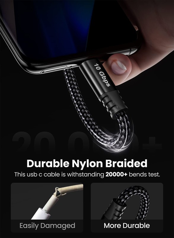 USB Cable 4.9ft - USB A to 3.2 Gen 2 Cord Braided 10Gbps Android Auto Data Ca... gallery