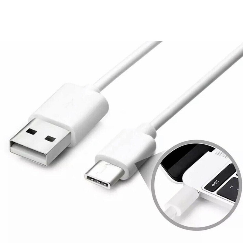 White 3ft USB Type C Cable Type C Cable Fast Charging Cord For Samsung S23 S24 gallery