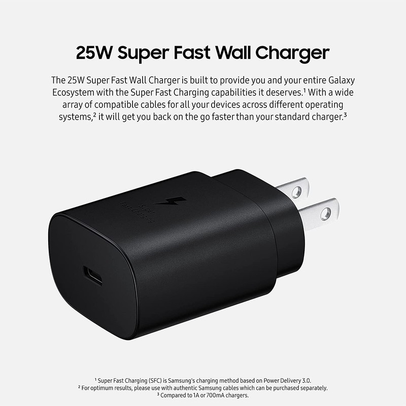 25W Type C USB-C Cable PD Super Fast Wall Charger For Samsung Galaxy S21 S22 S23 gallery