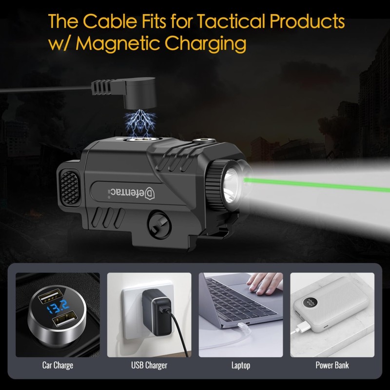 USB Magnetic Charging Cable Compatible with Tactical Products w/Magnetic Char...