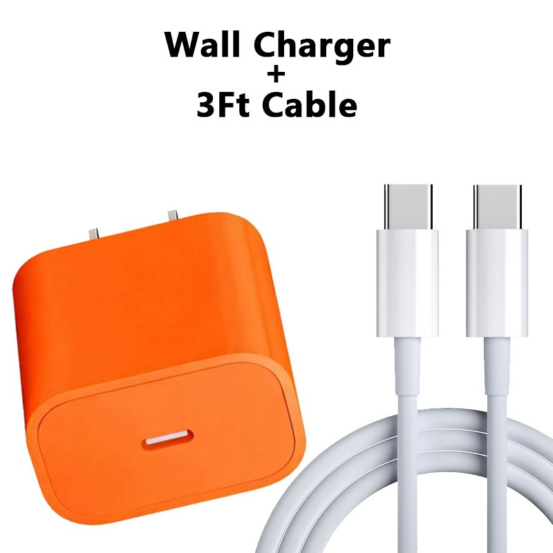 45W Type-C Wall Charger Block Fast Charging For iPhone Samsung Android Phone USA