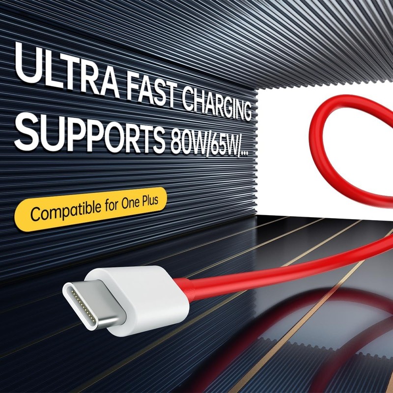 7.3A for Oneplus Charging Cable Type C,Warp Charger SuperVooc Fast Charge Cab... gallery