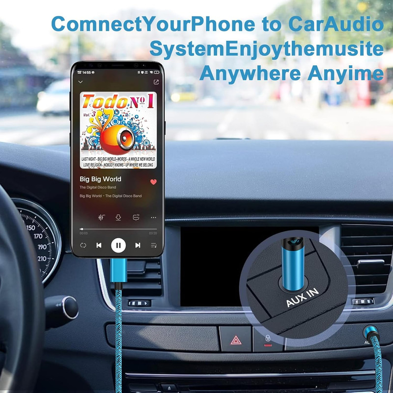 USB C to 3.5mm iPhone 17 Pro Max 16 15 Audio Aux Jack Cable Car Stereo Cord 3.3f gallery