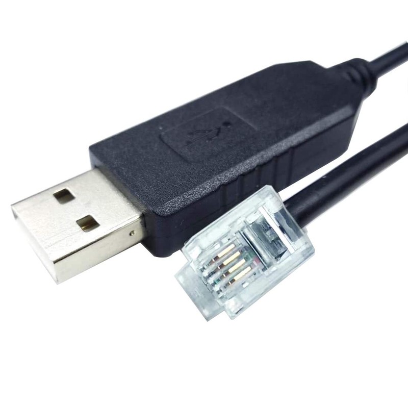 USB to RJ11 RJ12 Control Cable for Celestron Nexstar eq6 PC Link to Hand-Cont…