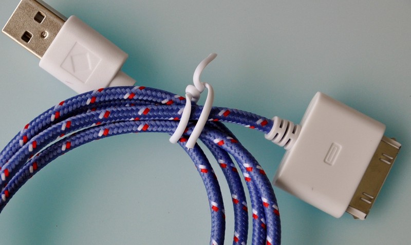 ROUND BRAIDED 6FT fabric power charge cable cord FOR iphone 4 4s ipod data sync