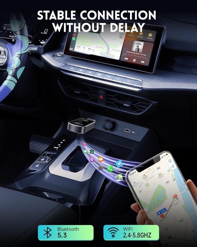 Wireless CarPlay Adapter for Apple iPhone iOS 10+ & Cars from 2015+ , Mini Editi gallery
