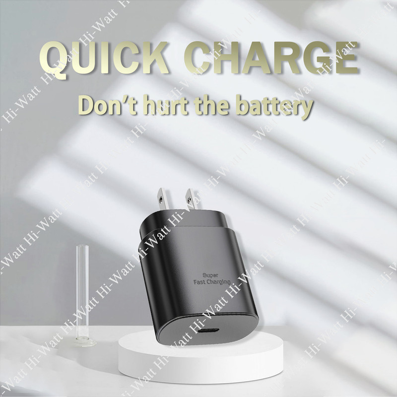 25w Type USB-C Super Fast Wall Charger PD Cable For Samsung Galaxy S20 S21 LOT gallery