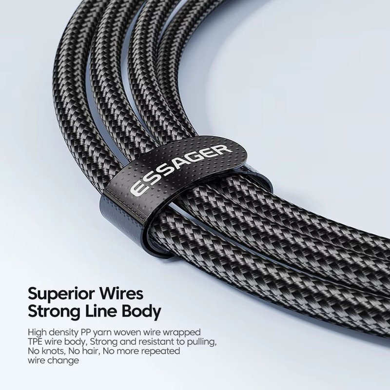 Essager 100W USB Type C to USB C Cable USB-C PD Fast Charging Charger Wire Cord gallery
