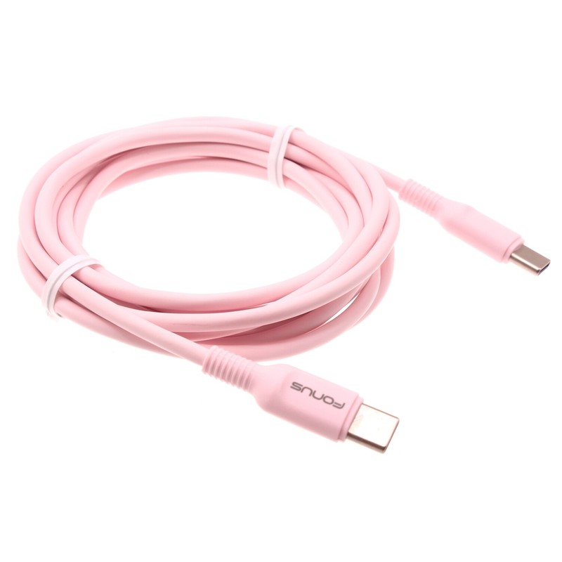USB-C to Type-C 6ft Long PD Cable Fast Charge Power Cord Wire for Phones Tablets