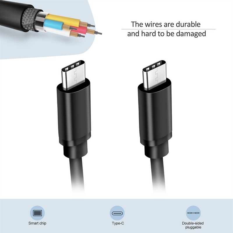 5ft 5A Type-C 3.1 Male to USB-C Male Charger Fast Charger Cord Sync Data Cable gallery