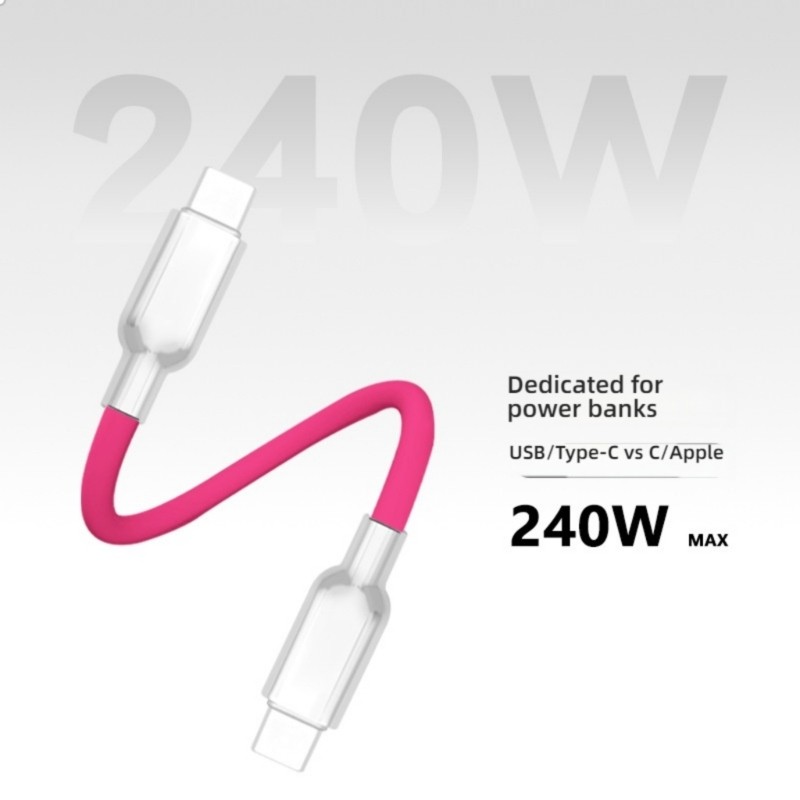 Short Type C Extension Cable Straight Head Data Cord Line for Tablets Phones gallery