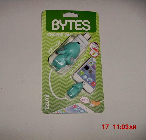 2x tzumi Cord Bytes Charge Pack Cable Protector & Adapter – Blue Mouse/Fish