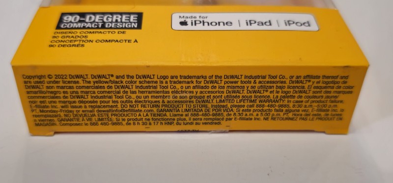 Brand New DEWALT 90 Degree 3.5 MM Adapter For iPhone, iPad, iPod gallery