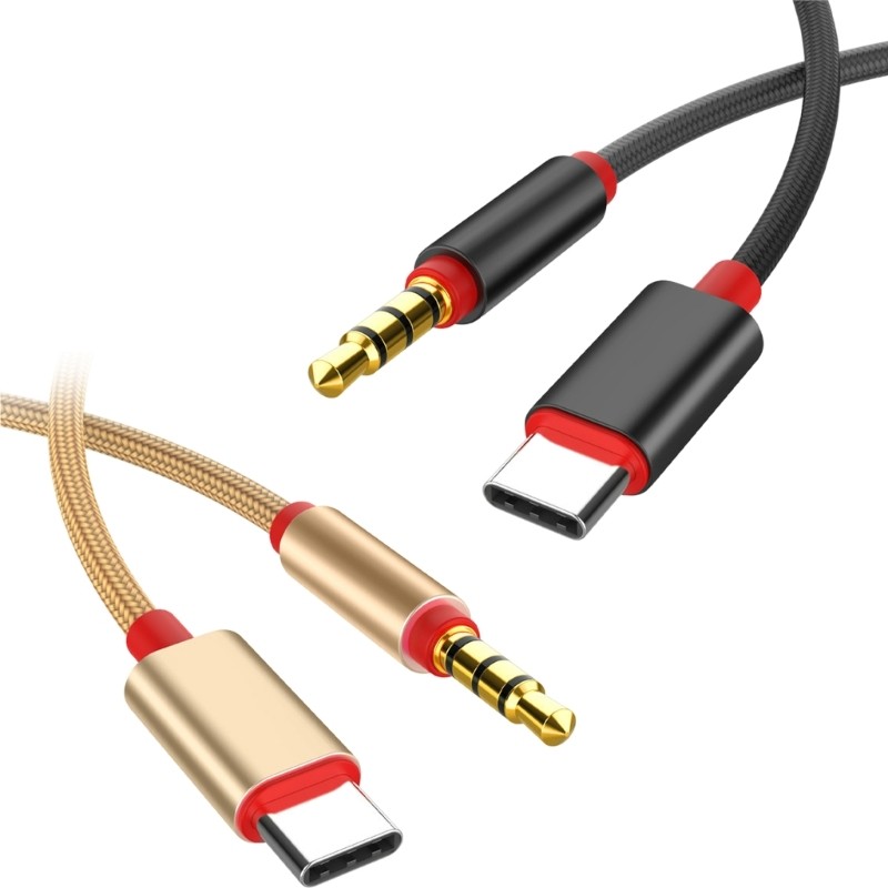 USB C to 3.5mm Sound Cable Headphone Male Cord Car Auxiliary Cable Type C Cord gallery
