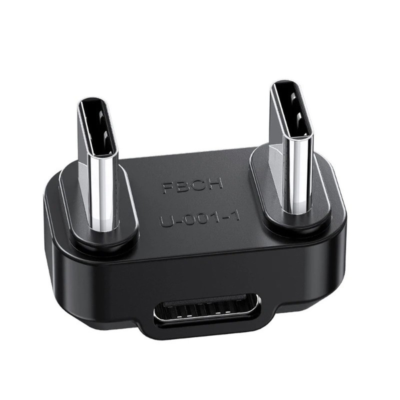 Durable Converters OTG USB C Female to Double Type C Male Adapter f Phone,Tablet gallery