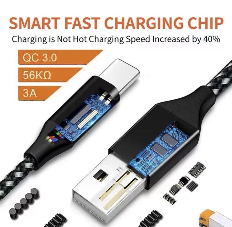 4-Pack Cable USB-C 6FT Largo Trenzado para iPhone 15 16 y iPhone 17 Pro gallery