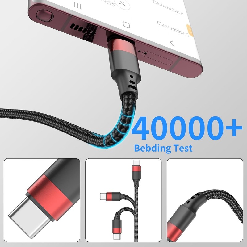 6 Inch Short USB C to USB C Cable, 0.5Ft 3 Pack Short USB C Charger Cable Braide gallery