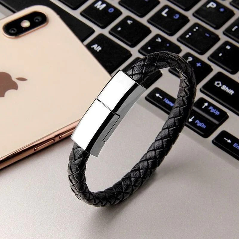 2022 Bracelet USB Charging Cable Data Charging Cord for Iphone XR 13 12 11 Max U gallery