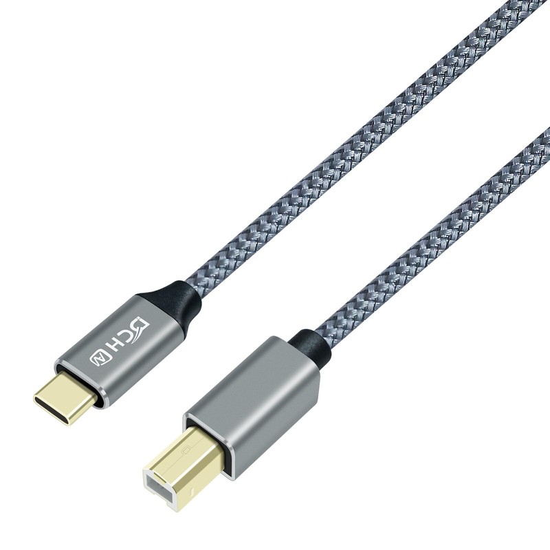 Usb B To Usb C Printer Cable To Computer Laptop 2.0 Type B Cord Replacement For