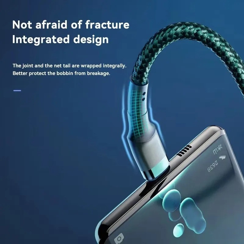 120W USB C Fast Charging Cable PD Type C to Type C for Samsung iPhone Xiaomi gallery