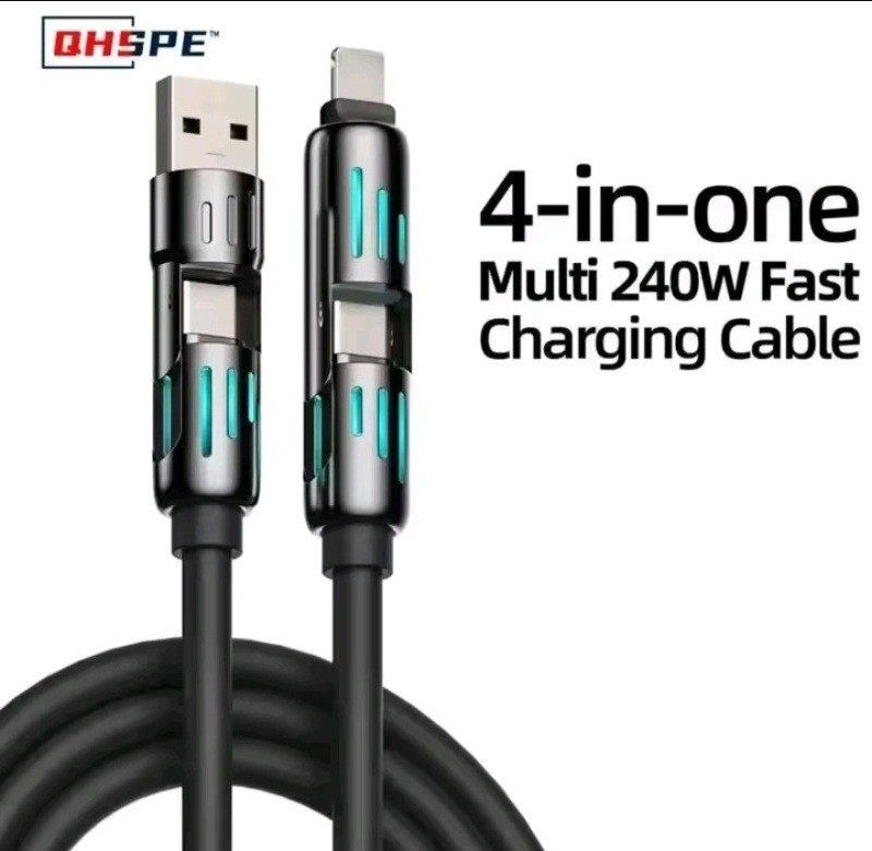 USB Type C 240W Fast Charging 4-in-1 Multi-Function USB Cable gallery