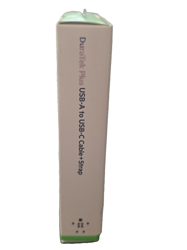 Belkin DuraTek Plus USB-A to USB-C Cable 4ft White Leather Strap Fast Charge New gallery