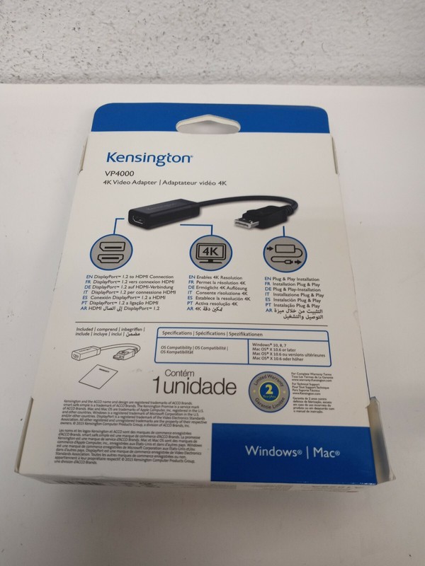 Kensington VP4000 4K DP To HDMI Video Adapter K33984WW gallery