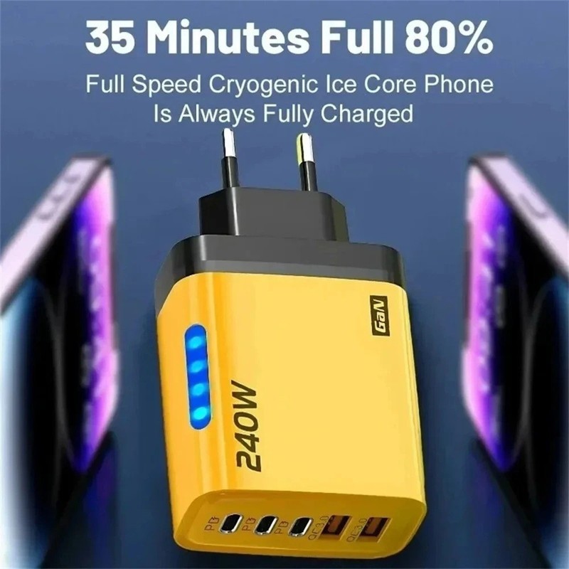 Xiaomi 240W Fast Charging Adapter 5 in 1 GaN Desktop Charger 10A USB to Type CK gallery