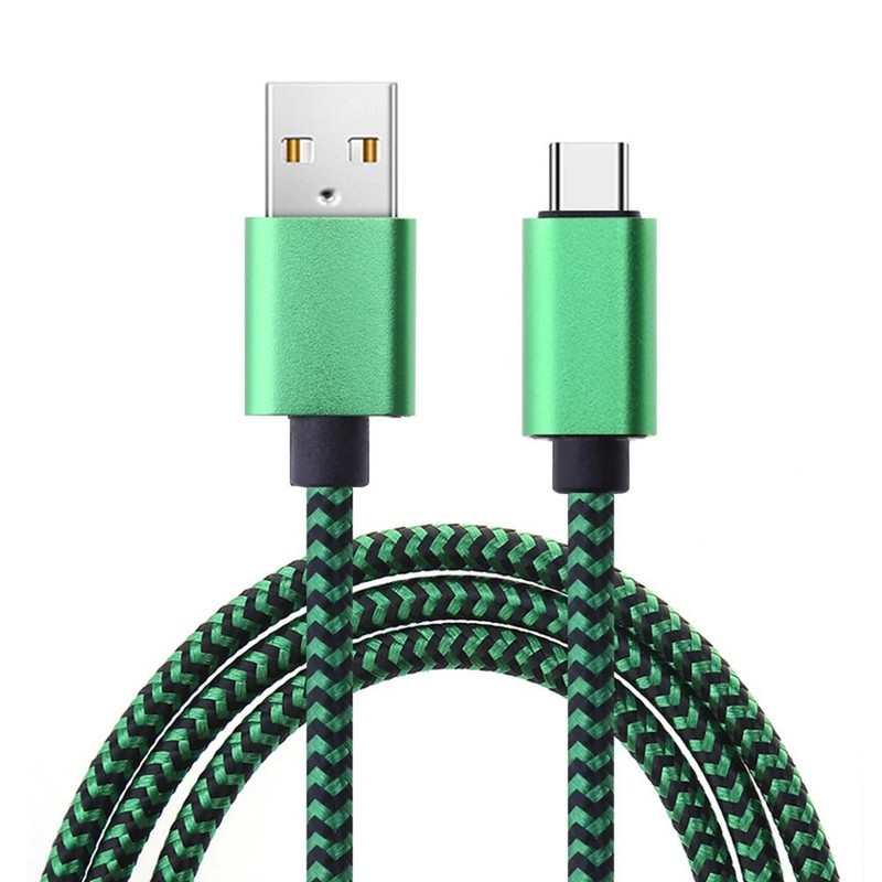 USB Type C Cable Date Sync 2.4A Fast 3M Charging Nylon Braided Wire Charge