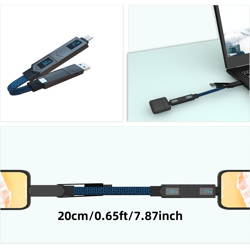 Compact Portable High-Speed Versatile Strong Adaptive 4-in-1 Fast Charging Cable gallery