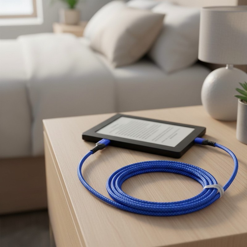 Universal 6.6FT Micro USB Charging Cable Set - Fast Data Transfer, Tangle-Free