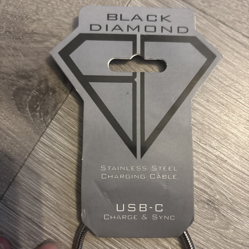 Black Diamond Stainless Steele USB-c Charge & Sync 6ft