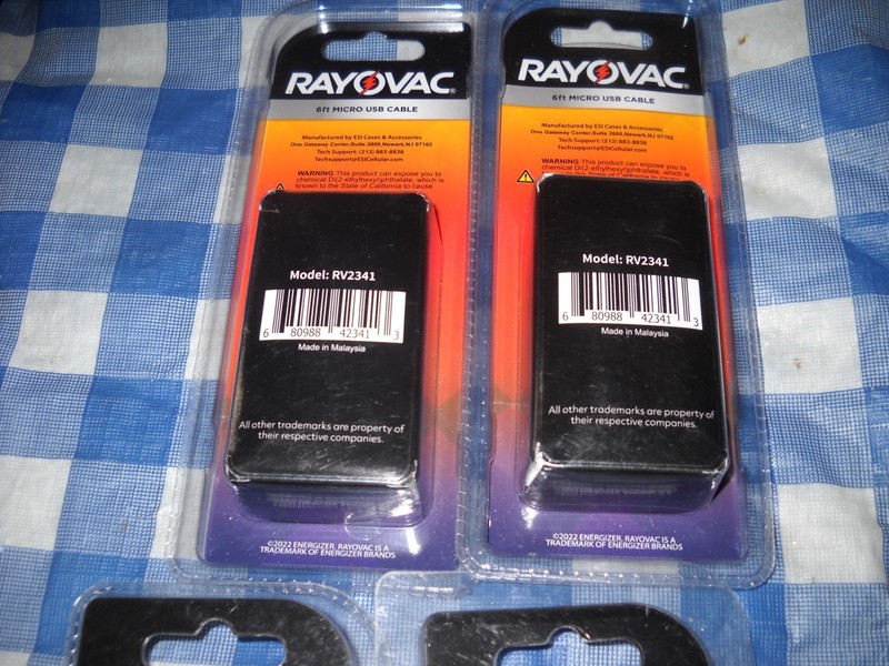 1-Rayovac Fusion Micro USB Charging Cables - 6ft Lavender (choose color) gallery