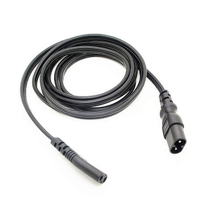 IEC 60320 C8 Plug to C7 Receptacle Male to Female Extension Power Supply Cable
