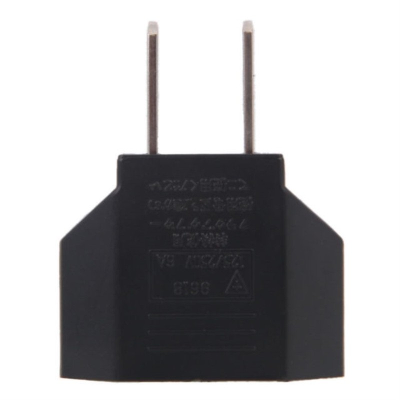 Euro to US OR US to Euro Converter Plug Adapter Travel Black gallery