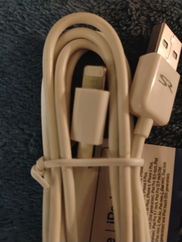 USB to Lightning Cable Charging Cord White 3ft Compatible with iPhone iPad gallery
