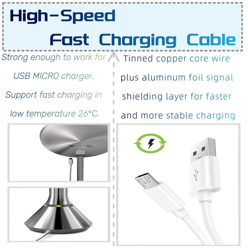 Replacement Charger Cable Compatible with Simplehuman Sensor Makeup Mirror Most gallery