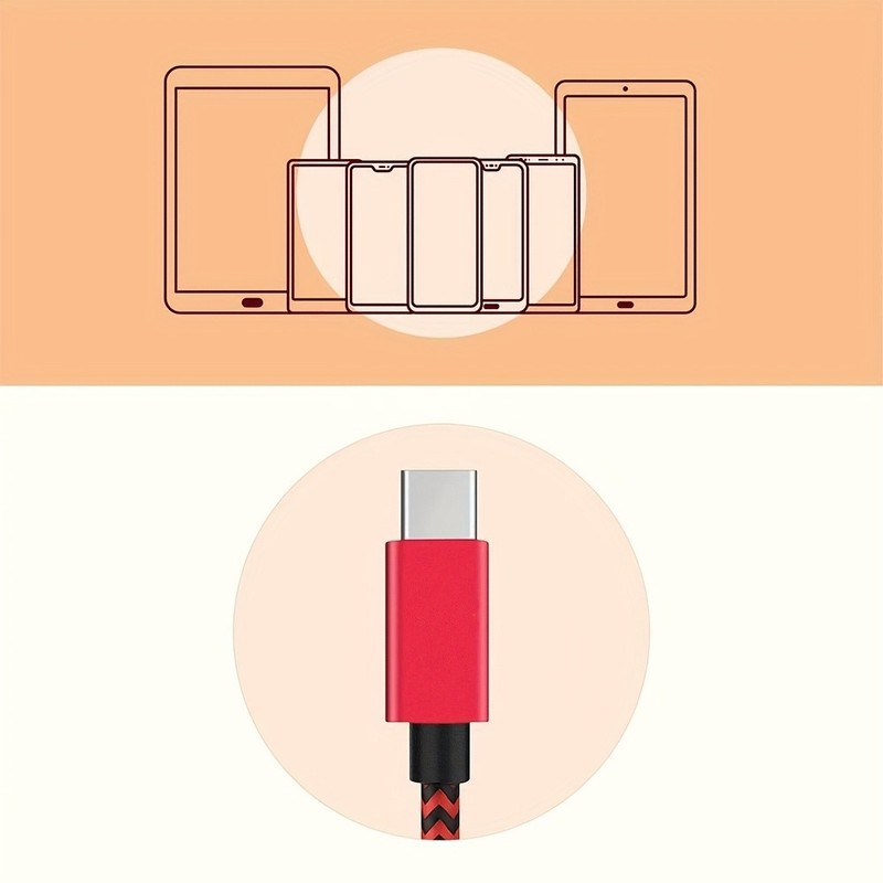 Braided USB Type-C USB-C to USB-A Fast Charge Cable Cord Charger Charging Sync gallery