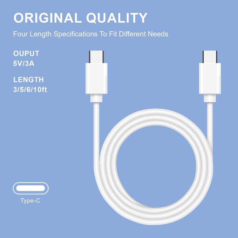 USB-C to USB-C Data Charging Lead Wire Dual Type C Cable For Apple iPhone 17 16 gallery