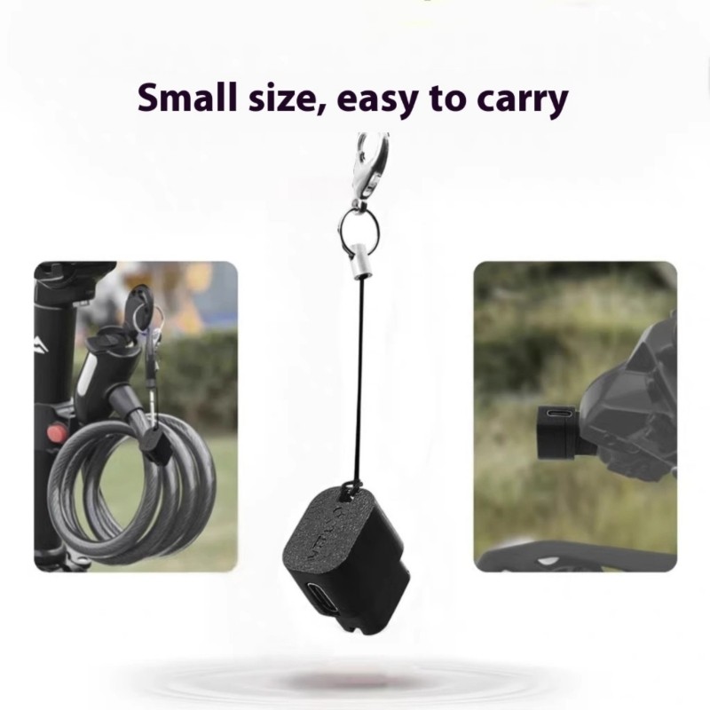 Type C Connectors Metal Locking Clip Type C Charging Cord for Outdoor Activity gallery