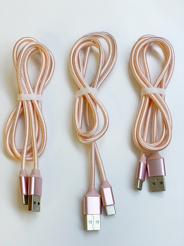 3 Pack 3ft Braided Heavy Usb Cable Charging Cord For Type C SAMSUNG S9+/NOTE8/9 gallery
