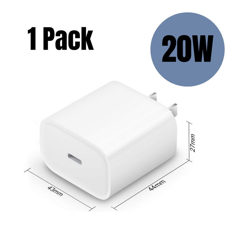 PD 20W Fast Charger For iPhone 15 Plus16 iPad Pro Block Type USB C to USB C Cord